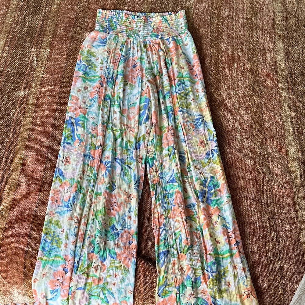 Billabong Floral Wide-Leg Pants